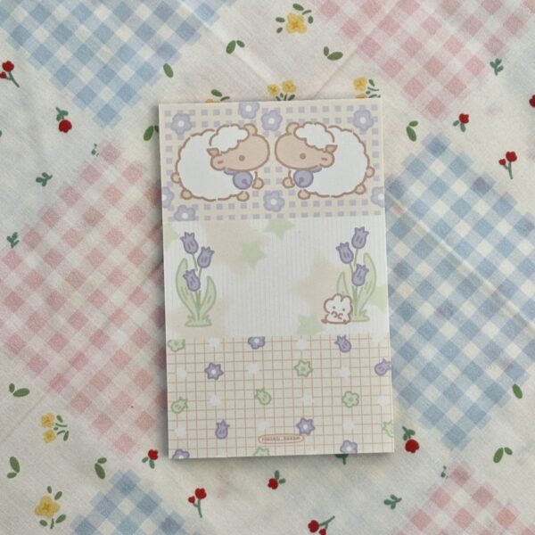 Hwang Daram Two Little Sheep Memo Pad
