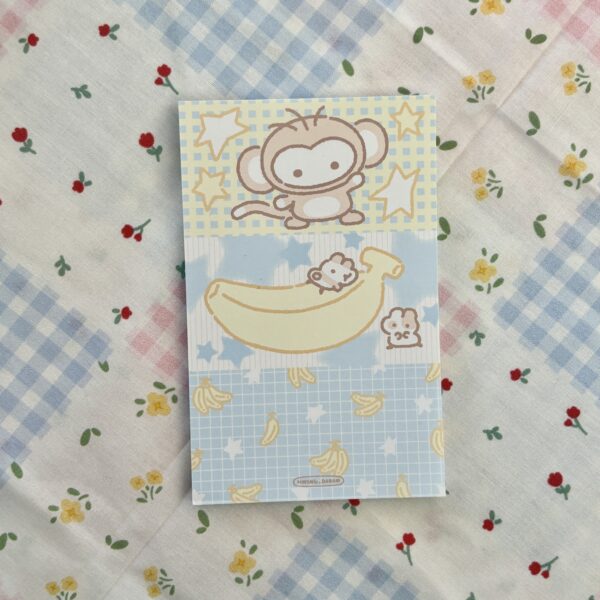 Hwang Daram Monkey & Banana Memo Pad