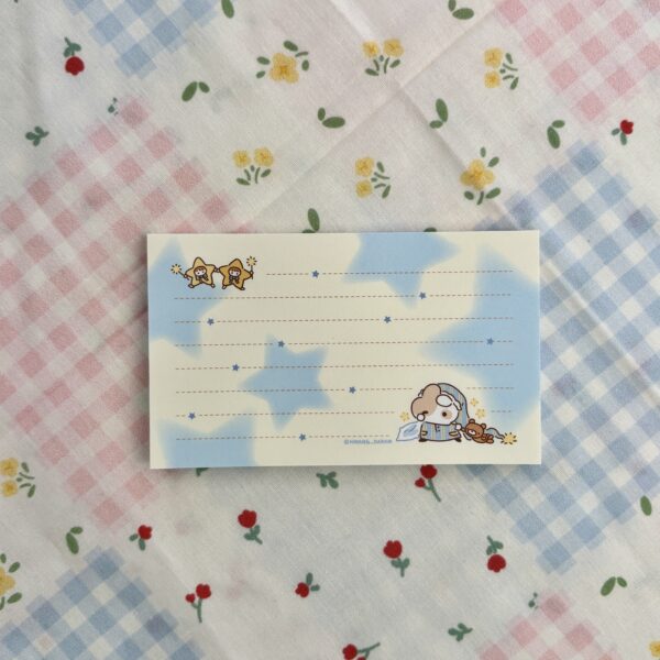 Hwang Daram Blue Pyjamas Memo Pad Horizontal