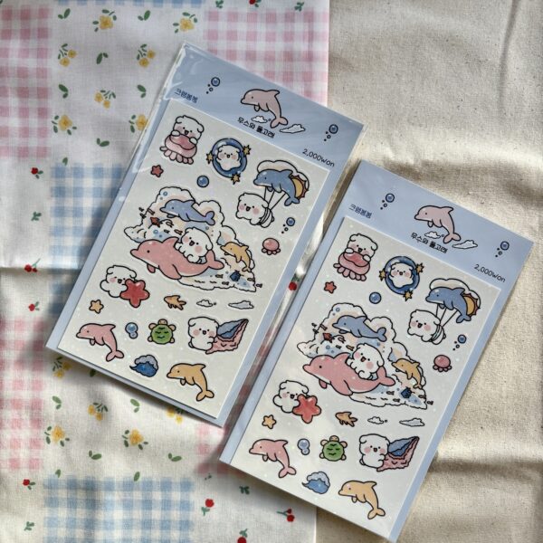 Mousse Dolphin & Mousse Sticker Sheet