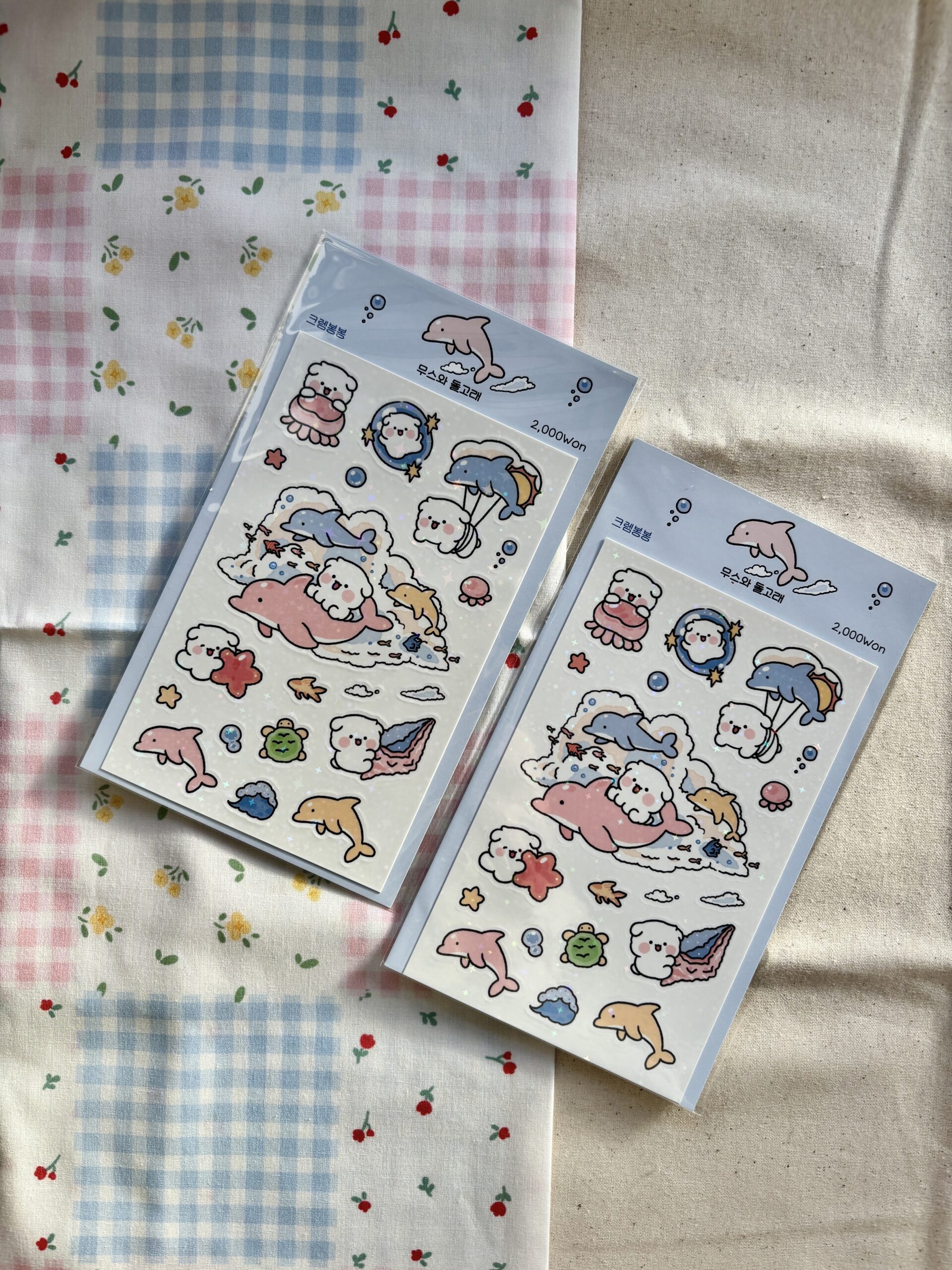 Mousse Dolphin & Mousse Sticker Sheet