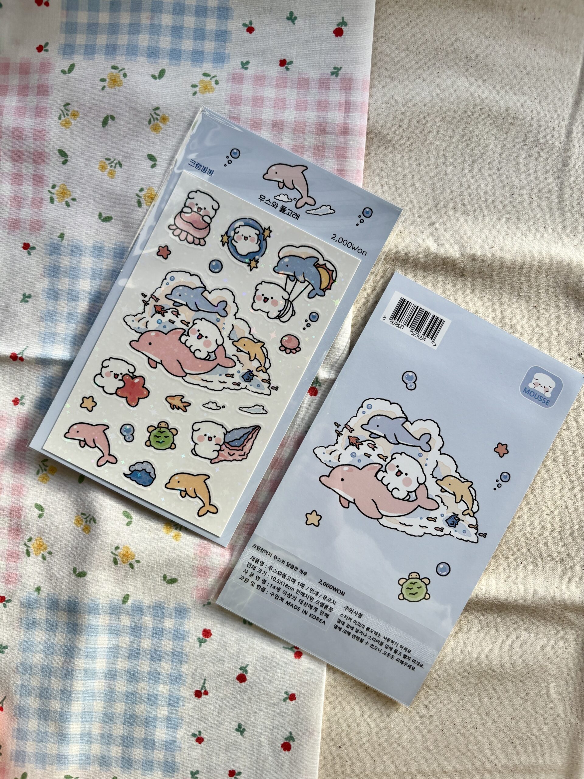 Mousse Dolphin & Mousse Sticker Sheet - Image 2