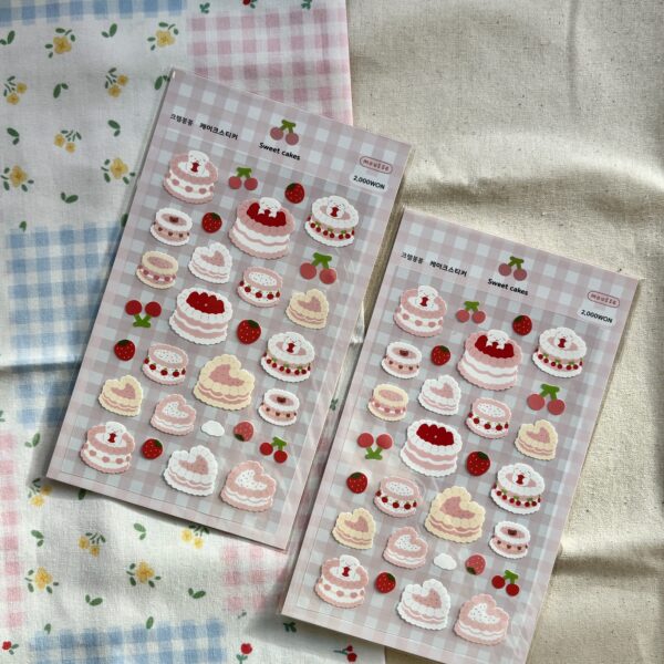 Mousse Cake Sticker Sheet