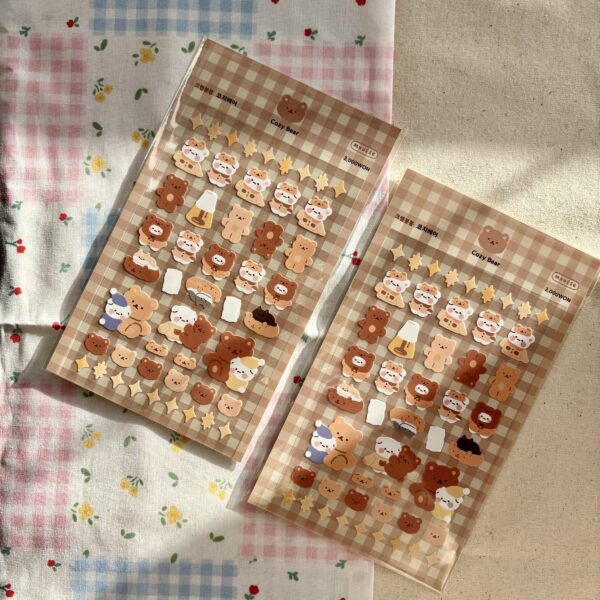 Mousse Cozy Bear Sticker Sheet