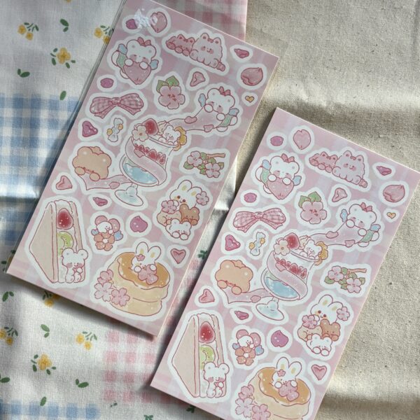 Ozzi Day Cherry Blossom Dessert Sticker Sheet