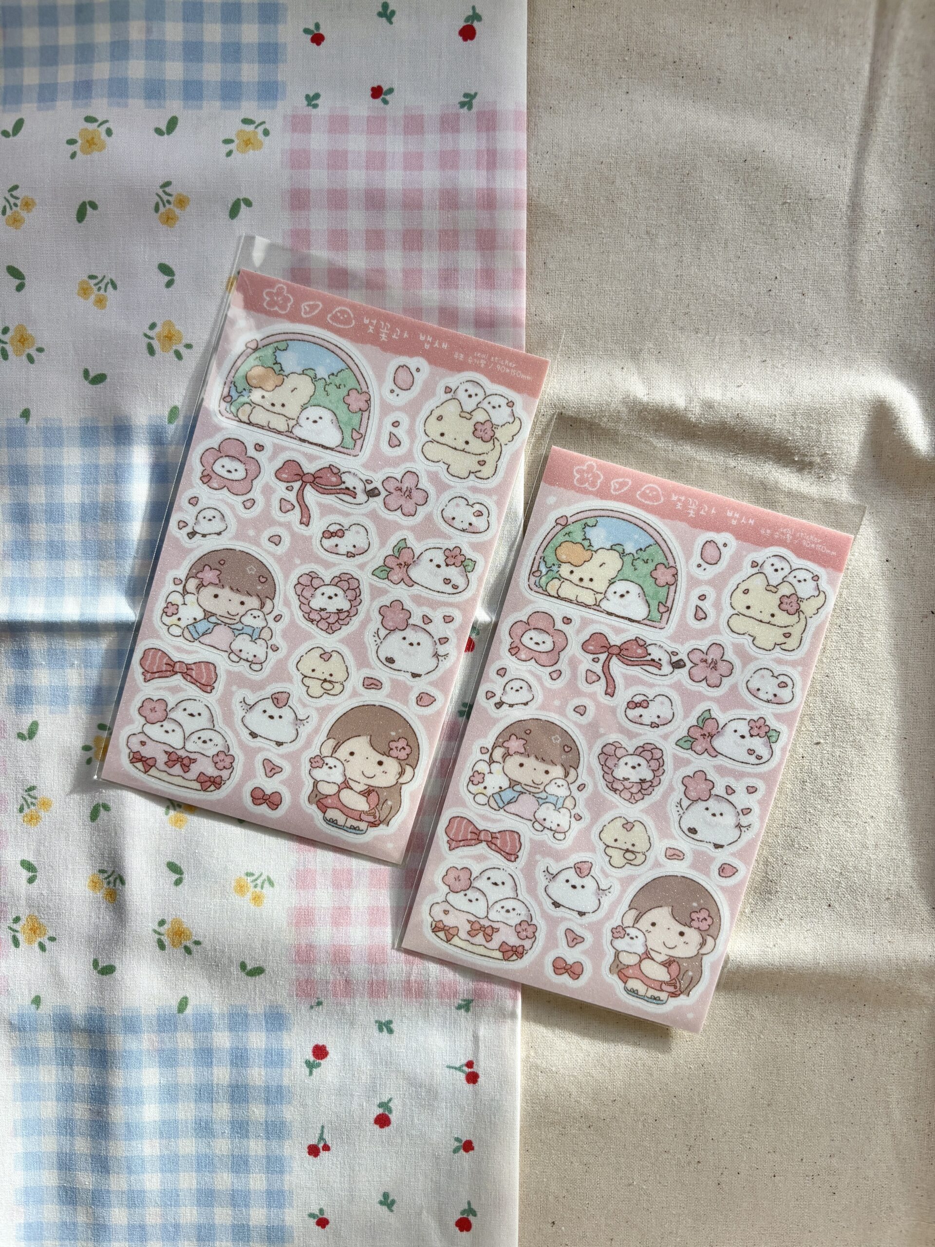 Ozzi Day Cherry Blossoms and Baby Birds Sticker Sheet
