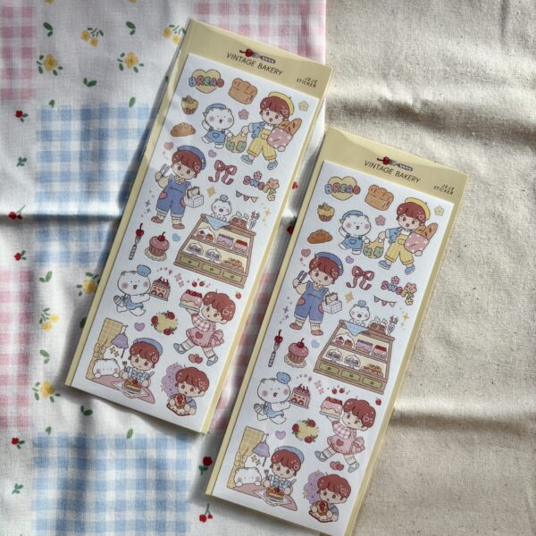 Hej Jeje Vintage Bakery Sticker Sheet